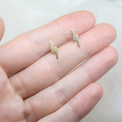 Lightning Bolt Stud Earrings