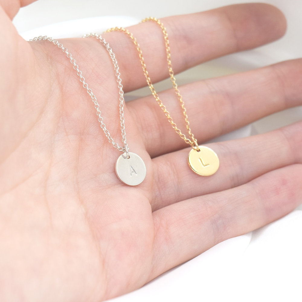 Initial Circle Necklace